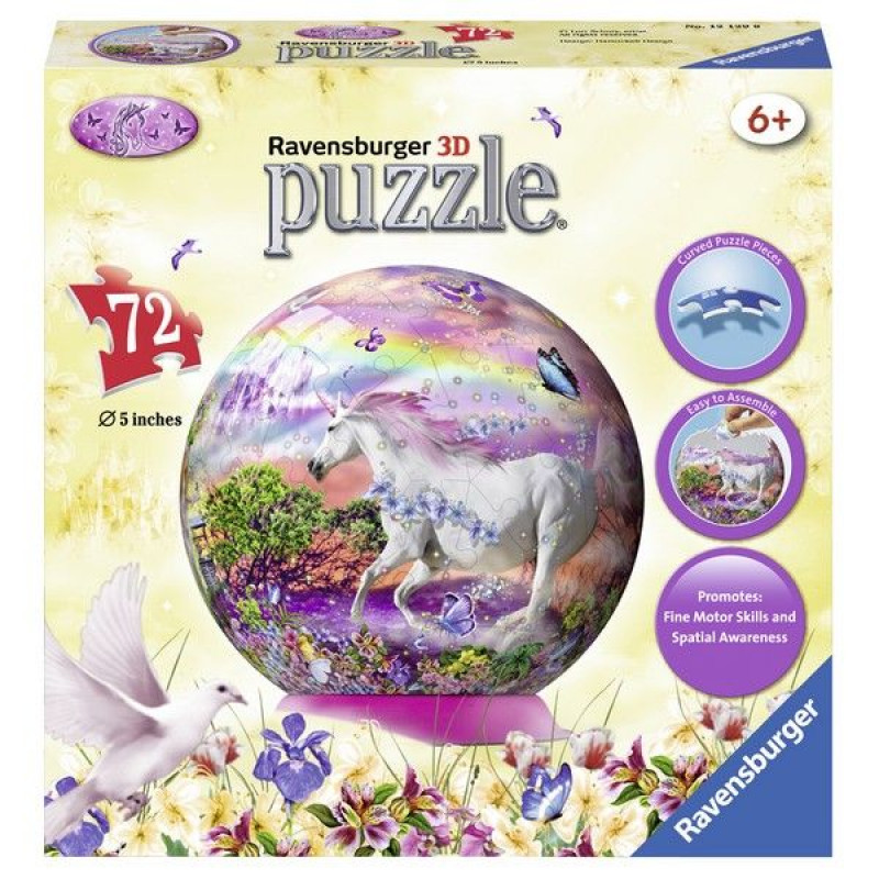 Ravensburger 3D puzzle (slagalice) - Lopta sa jednorogom RA12129 