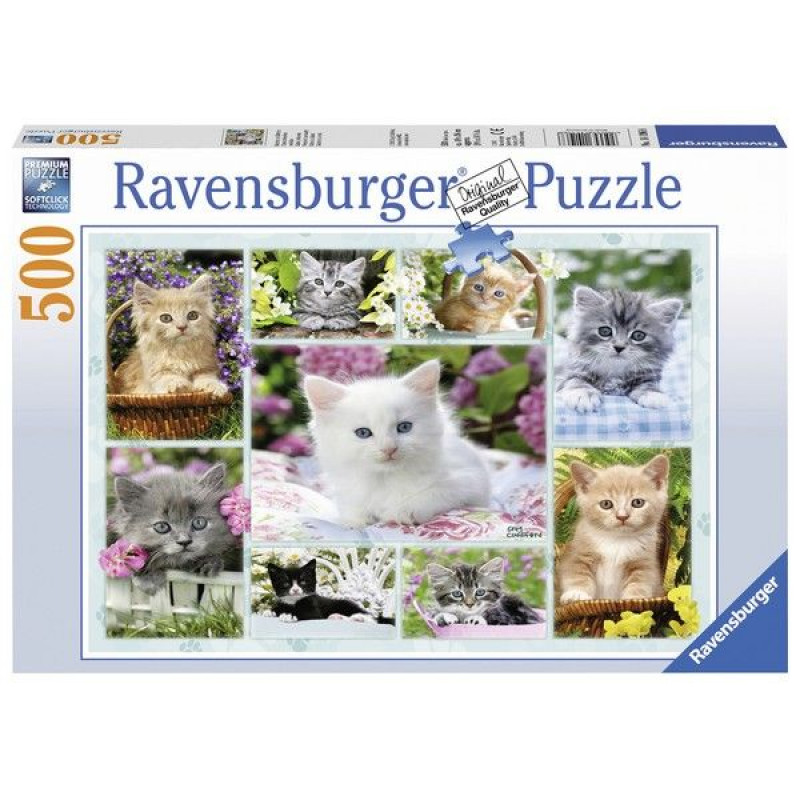 Ravensburger puzzle (slagalice) - Mačići u korpi RA14196 