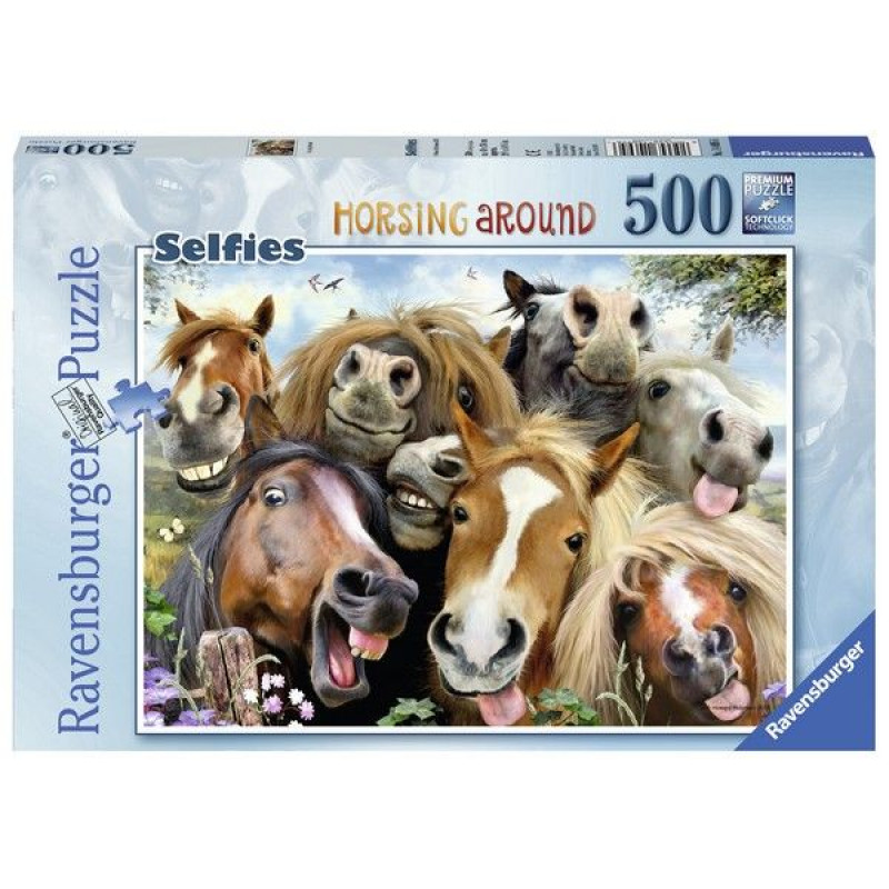 Ravensburger puzzle (slagalice) - Konji se slikaju RA14695 