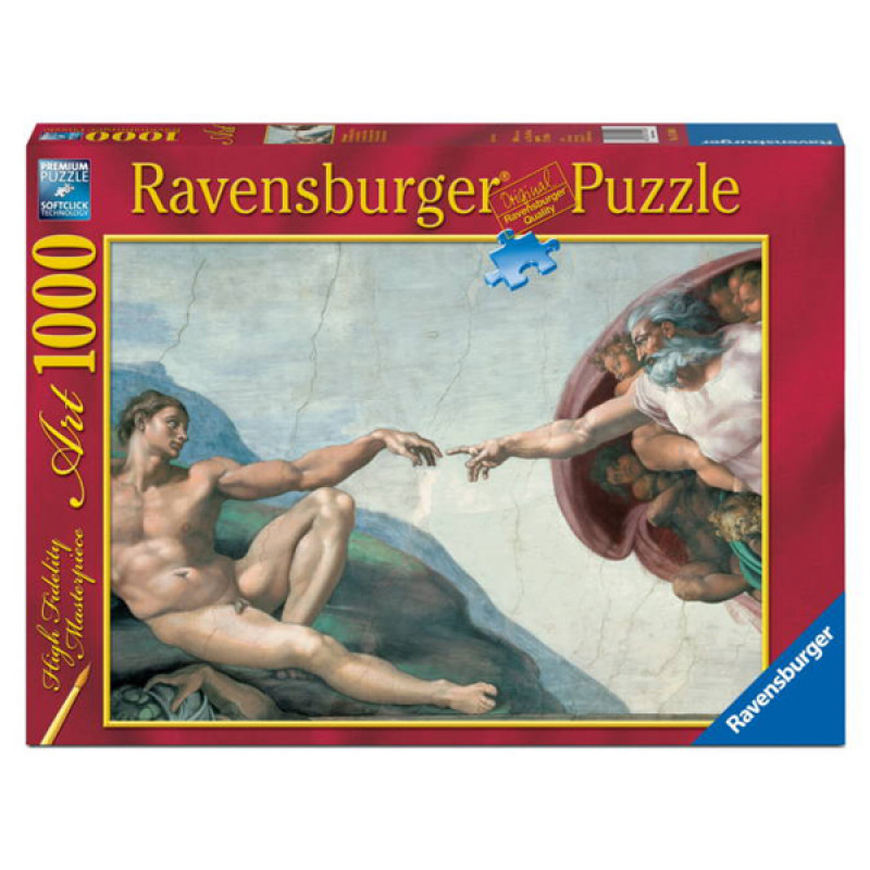 Ravensburger puzzle (slagalice) - Mikelanđelo-stvaranje Adama RA15540 