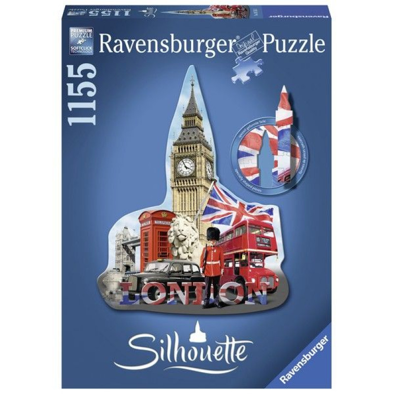 Ravensburger puzzle (slagalice) - Big Ben silueta RA16155 