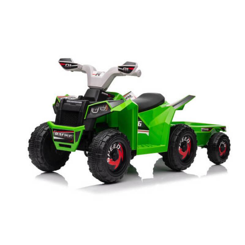ATV na baterije sa prikolicom TS-039AT zeleni 