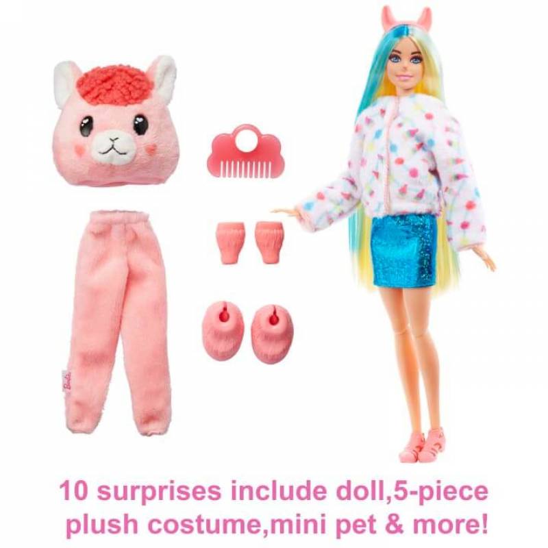 Barbie lutka Color Reveal Lama HJL60 