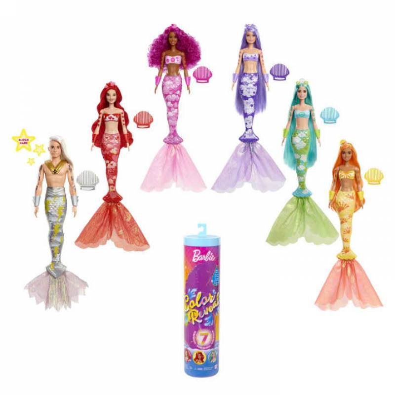 Barbie lutka Color Reveal Sirena 22 HCC46 
