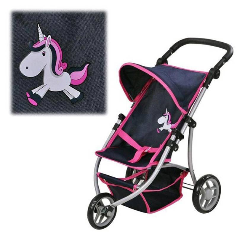 Kolica  za lutke Jogger Lio Unicorn plava 