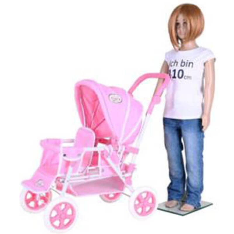 Kolica Big twin Princess white rose 166389 