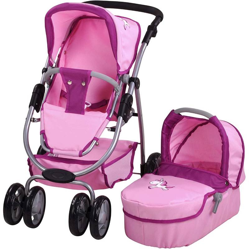 Kolica za Lutke Coco Jednorog  Pink 90774 