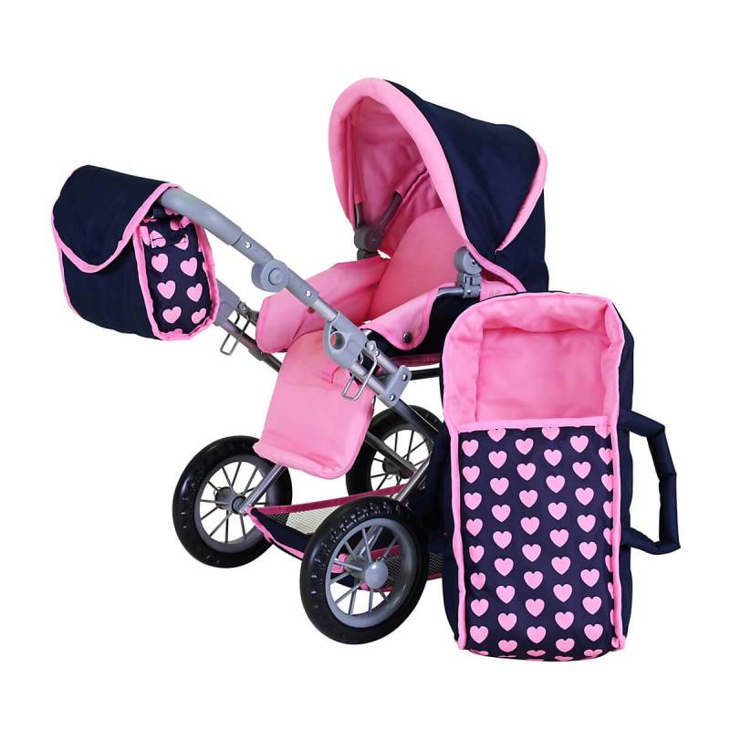 Kolica za lutke Ruby Pink Hearts 63141 