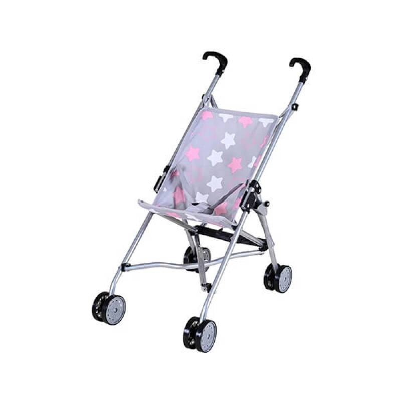 Kolica za lutke Sim Star grey pink 126444 