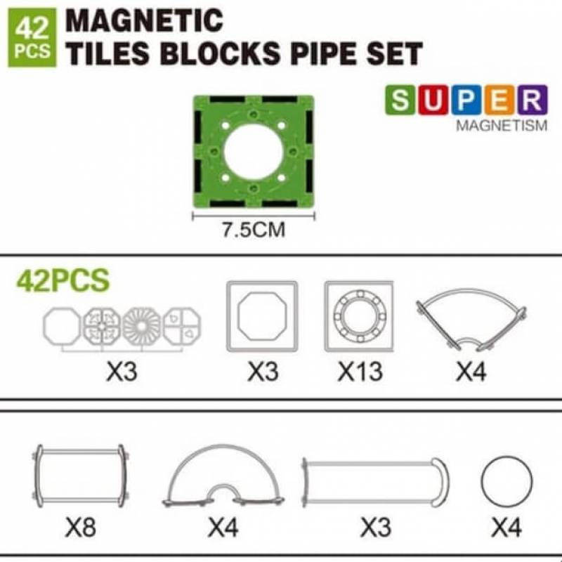 Magnetne ploćice 42 komada 11/56952 