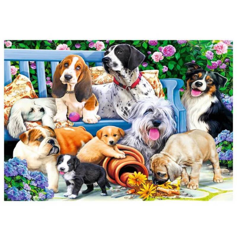 Puzzla Dogs in the garden T10556 