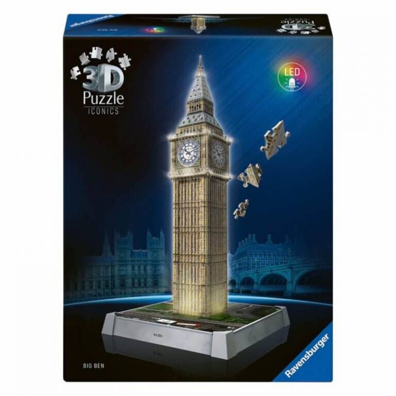 Ravensburger 3D puzzle Big Ben sa svetlom RA12008025 