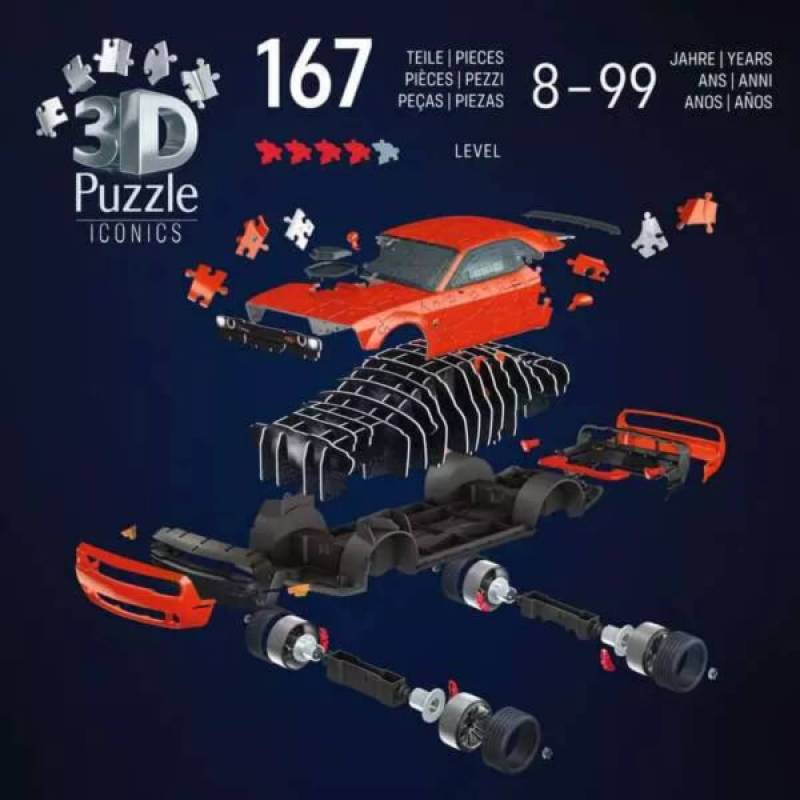 Ravensburger 3D puzzle Dodge Challenger R/T Scat Pack RA12008036 