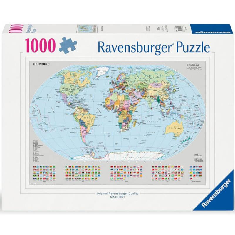 Ravensburger Puzzla Politička karta sveta RA12000065 