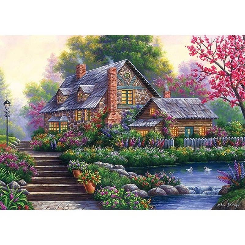 Ravensburger puzzla Romantic Cottage RA15184 