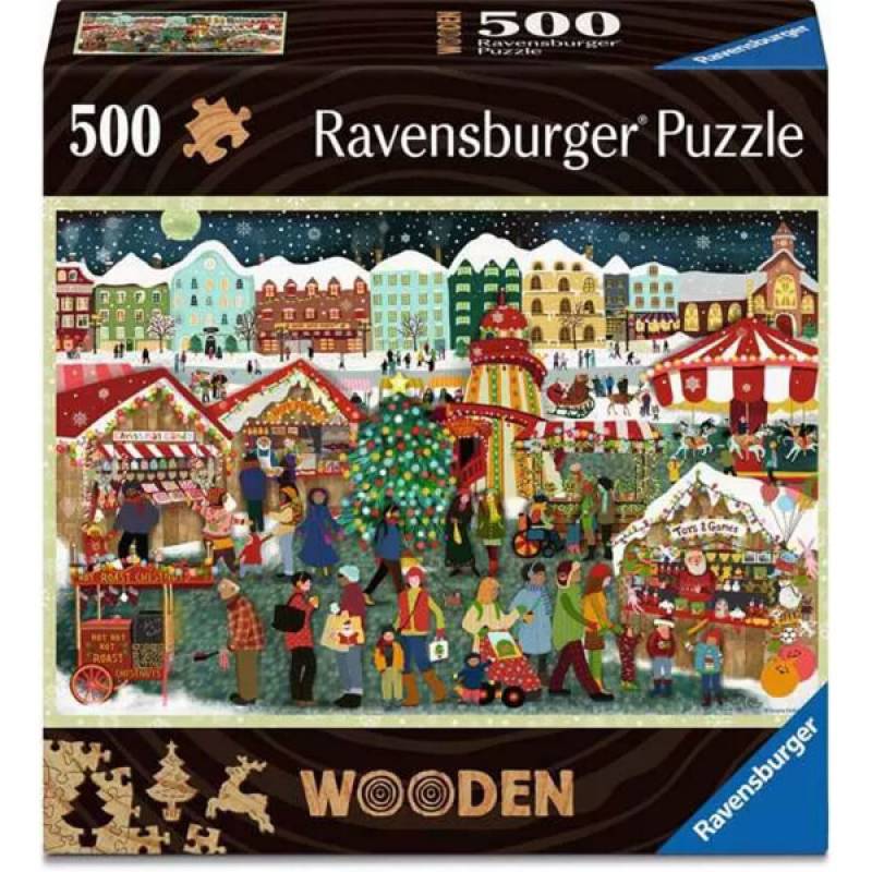 Ravensburger puzzle Božićni Market od drveta RA12001539 