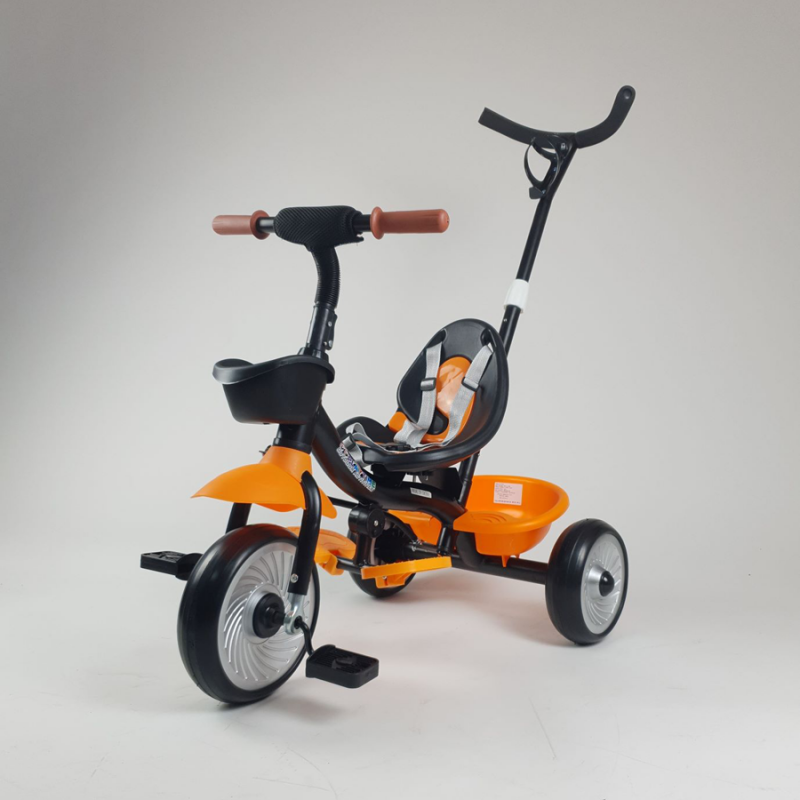 Tricikl  sa ručicom za guranje model 429 narandžasti 