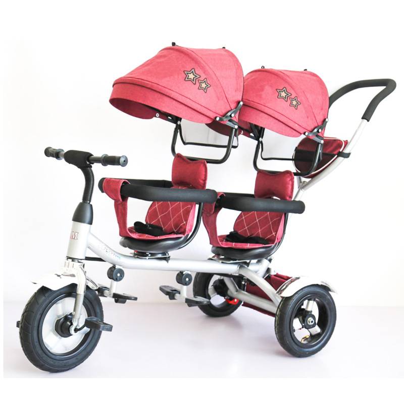 Tricikl za blizance Playtime,  model 412-1 TWINS crveni 