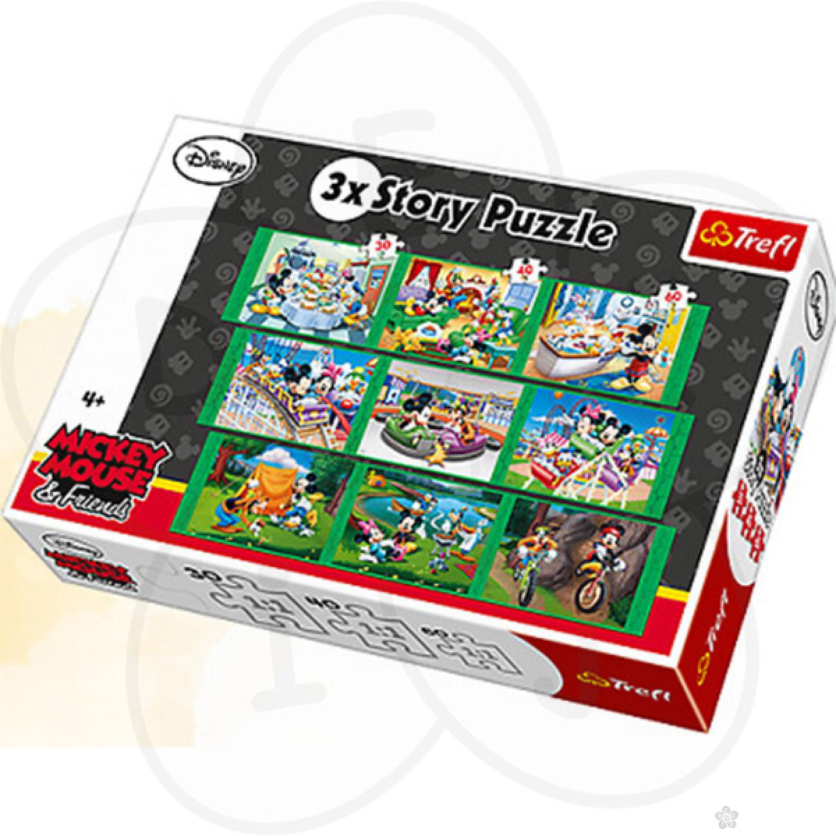 Trefl slagalica 3x story - Disney standard characters 