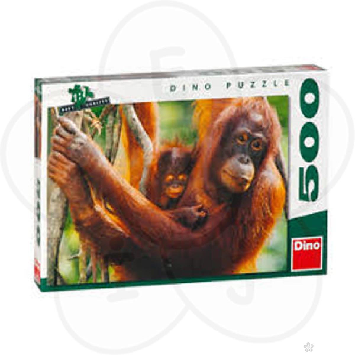 Puzzle za decu Dino orangutani 500 delova, D501928 