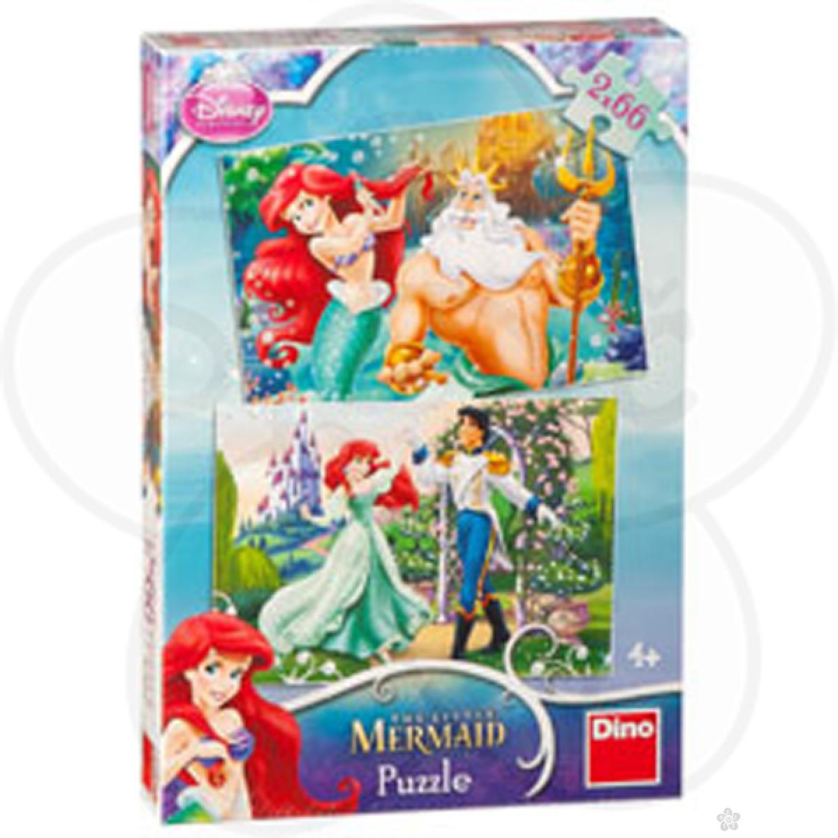 Puzzle za decu Disney The Little Mermaid 2 x 66 delova D385139 