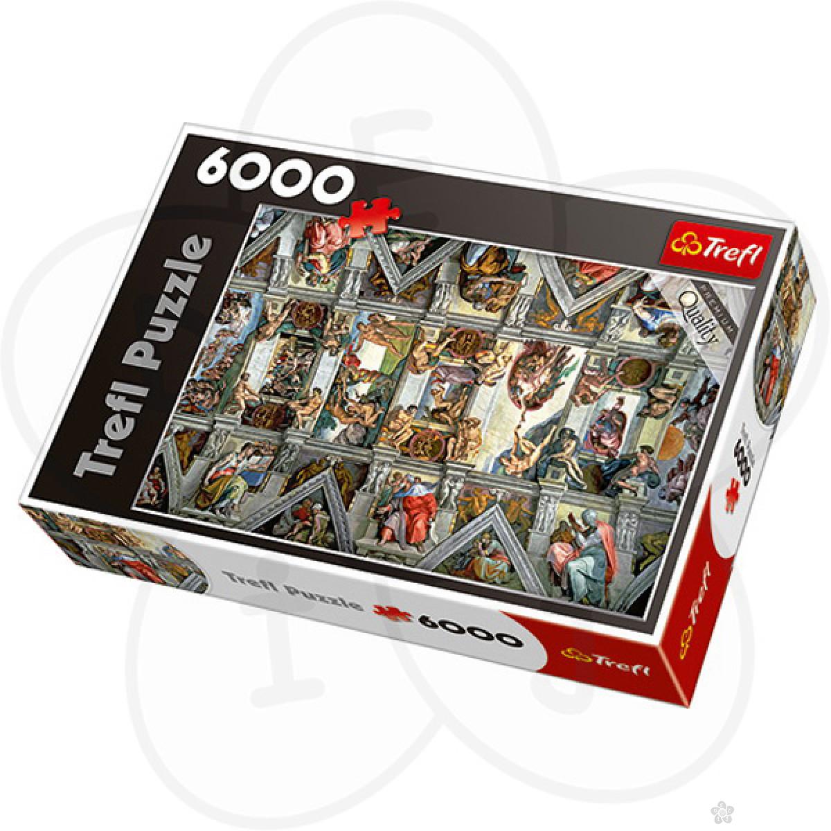 Puzzle za odrasle Trefl Sikstinska kapela 65000 