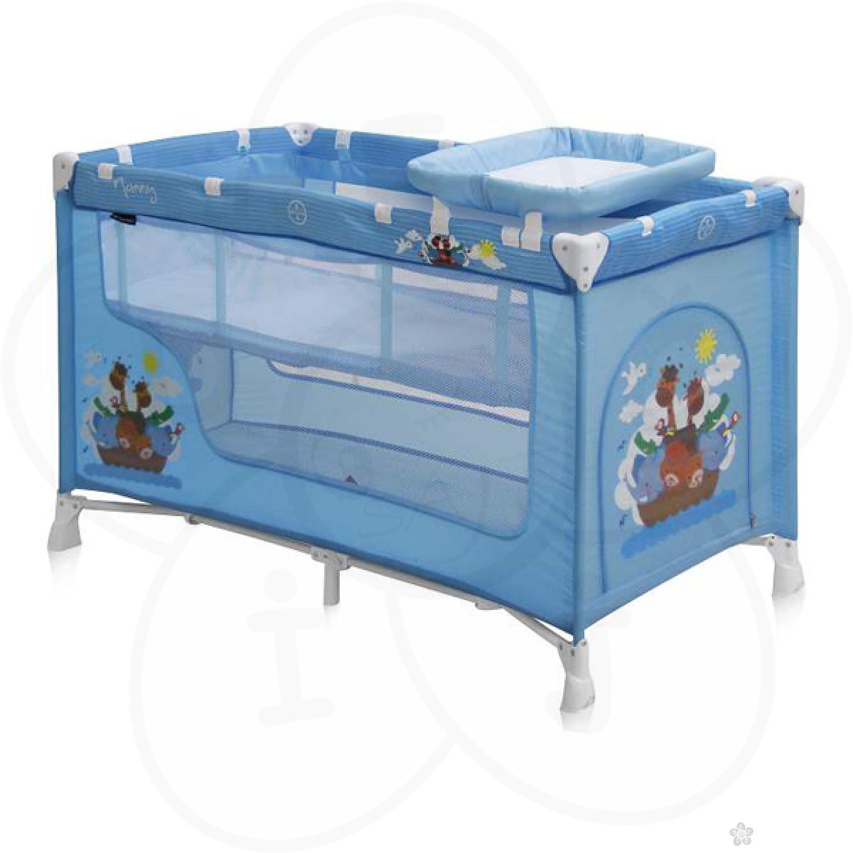 Prenosivi Krevetac Nanny 2 Nivoa Blue Adventure 