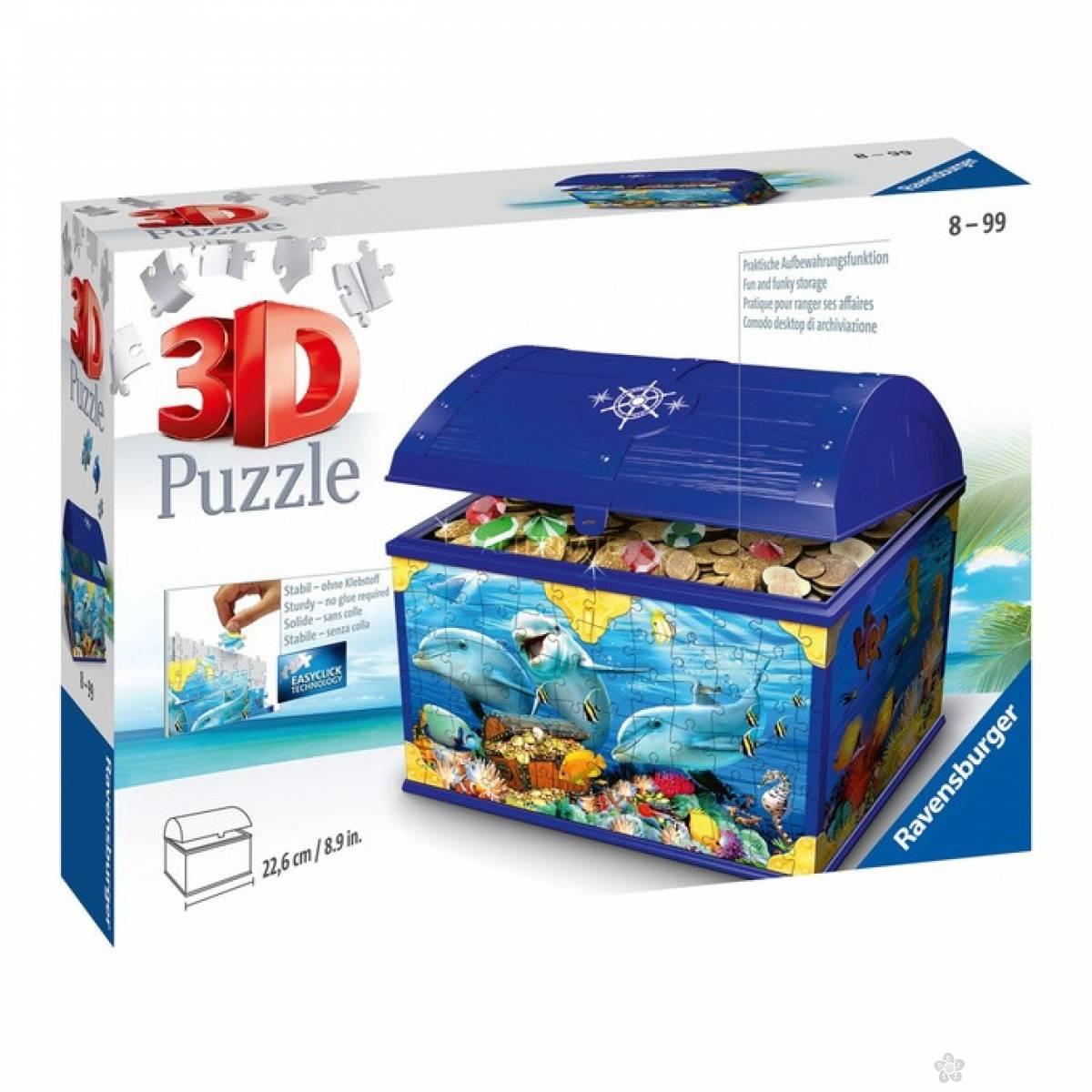 Ravensburger 3D puzzle Kutija za blago delfin RA11174 