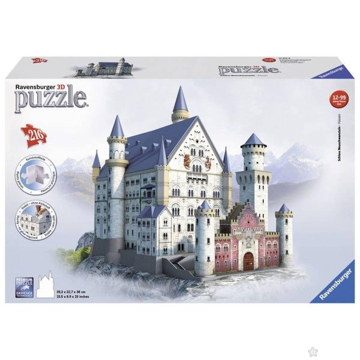 Ravensburger 3D puzzle Zamak Nojsvanstajn 