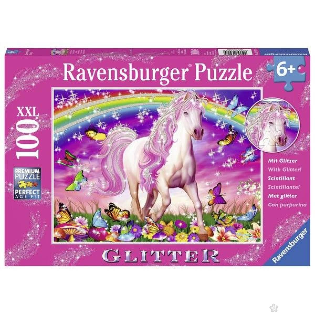 Ravensburger puzzle Konj sa šljokicama RA13927 