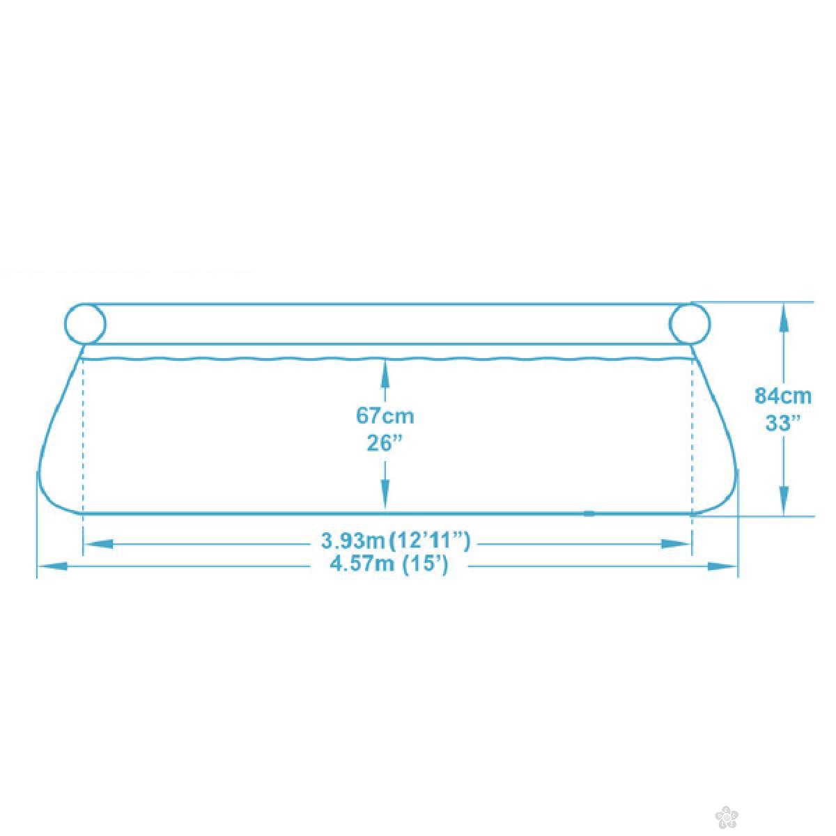 Bazen za dvorište - Fast Set 457x84cm Bestway 57416 