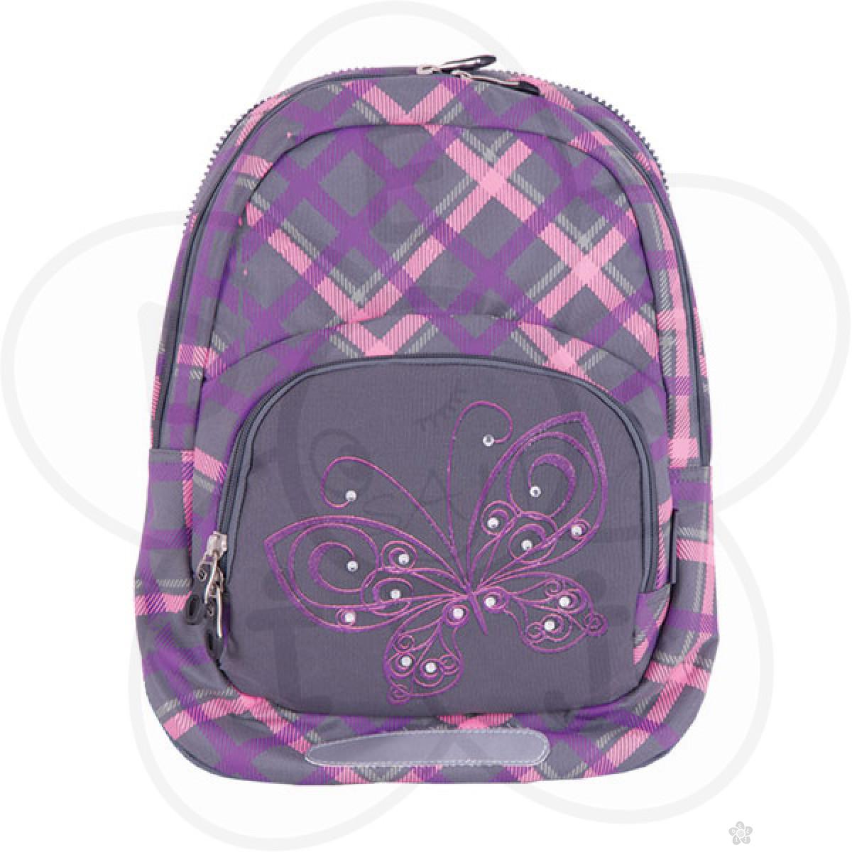 Ranac 2 u 1 Kids Plaid Butterfly 