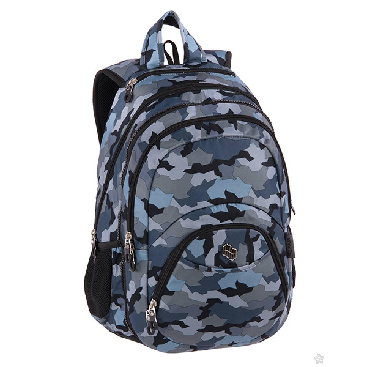 Ranac 2 u 1 Teens Gray Army 121797 