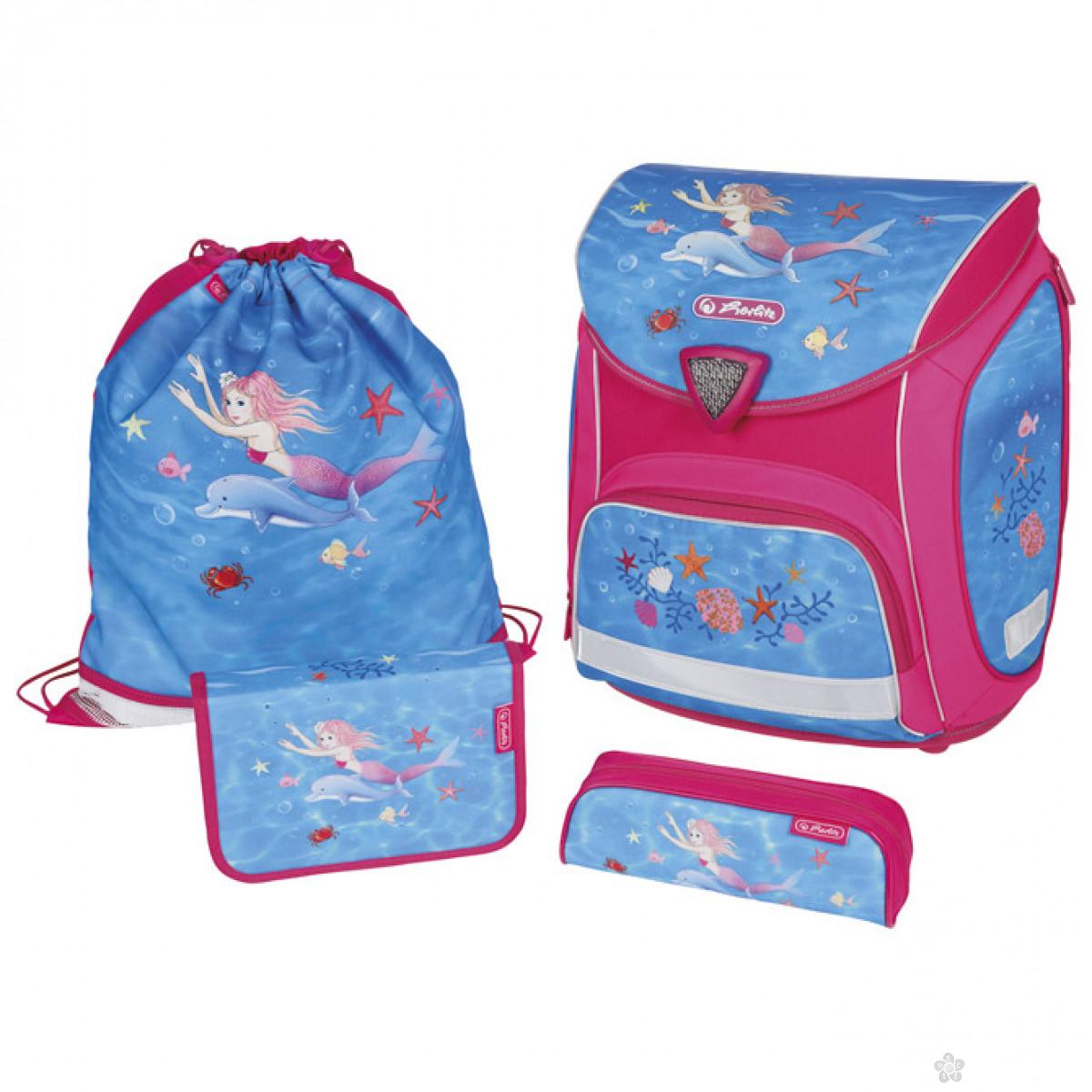 Torba đačka Set 4/1 Sporti Mermaidia Herlitz 803966 