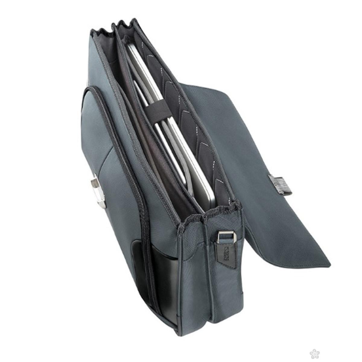 Samsonite poslovna torba BRIEFCASE 2 GUSSETS 15.6 SIVA 