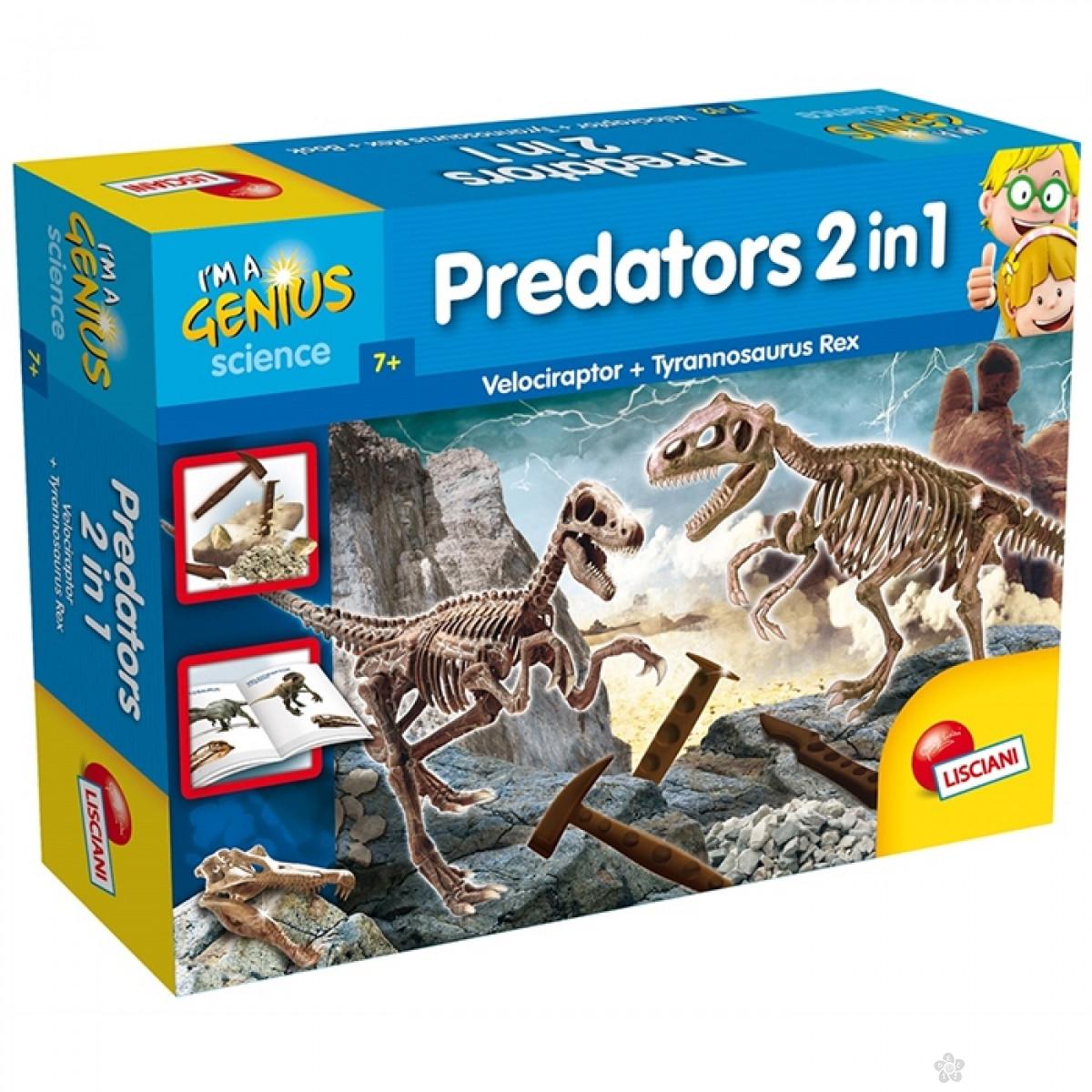 Mali Genije Predatori set 2 u 1 Lisciani, 35177 