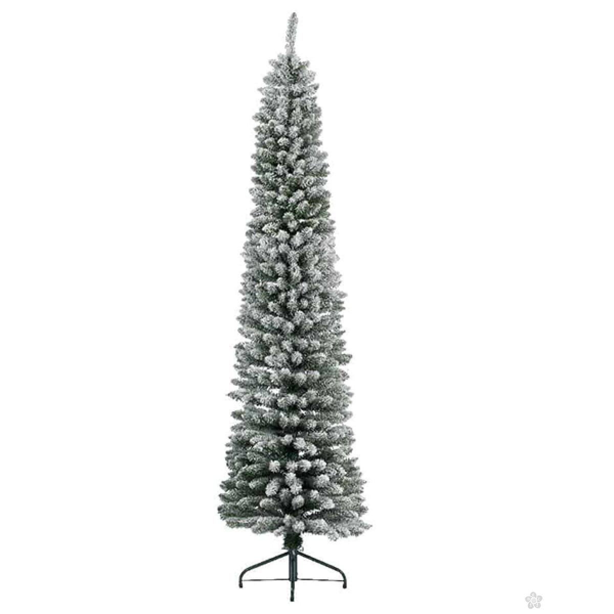 Novogodišnja jelka Slim Snowy Pencil Pine 120cm 