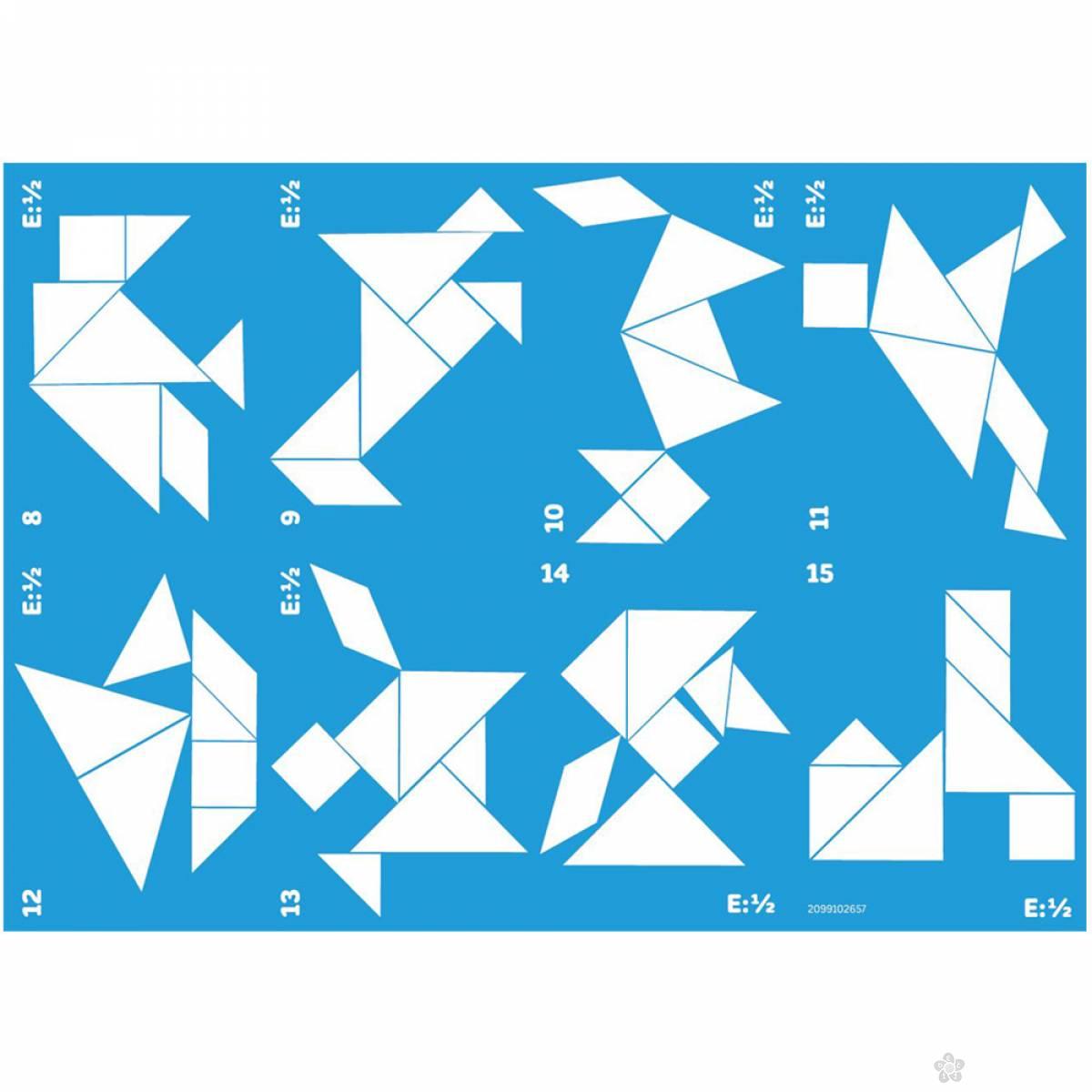 Miniland Prozirni tangram 31791 