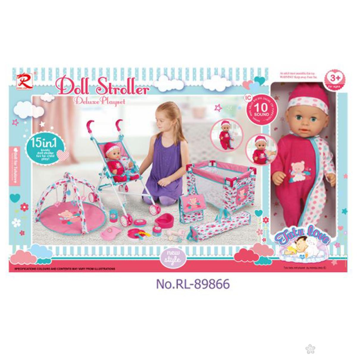 Lutka Sa Bebi Opremom Set 15u1 31 89866 Decji Sajt