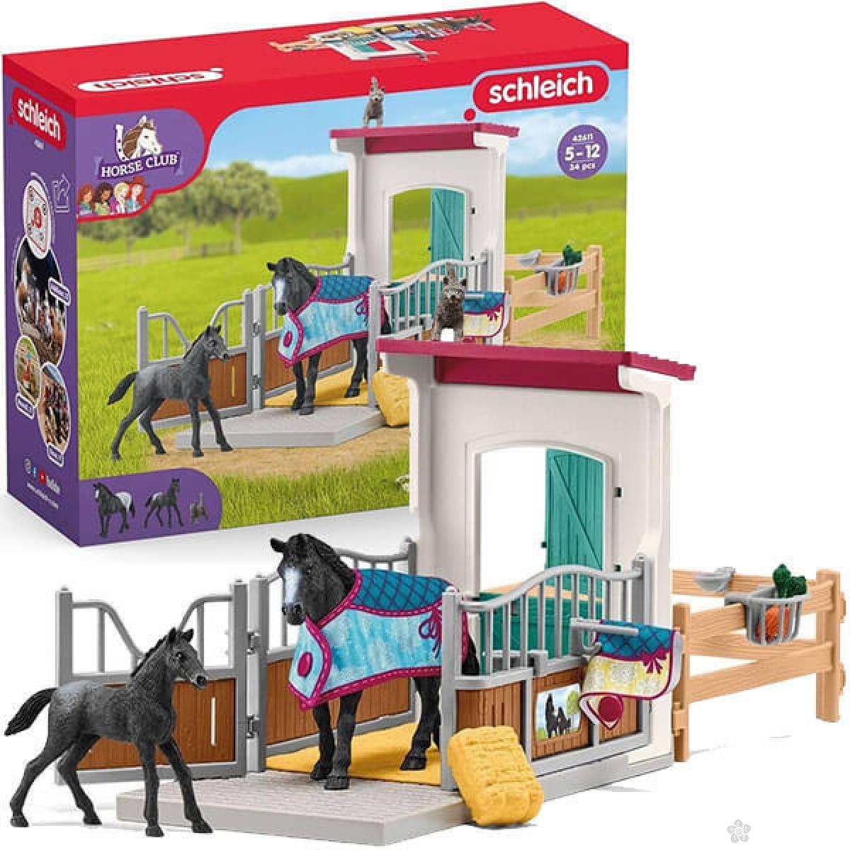 Boks za konje sa konjem i ždrebetom Schleich 42611 