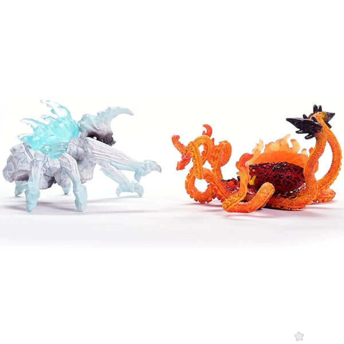 Eldrador Creatures Borba Vatre i Leda Fire Kraken i Ice Bug Schleich 70826 