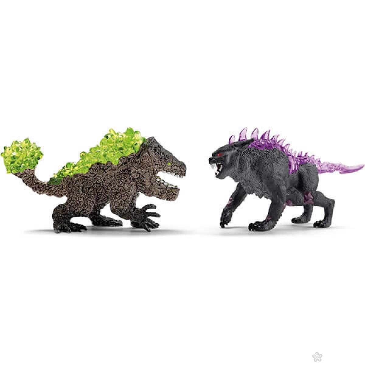 ELDRADOR CREATURES Shadow Lynx vs. Rock Crusher Schleich 70827 