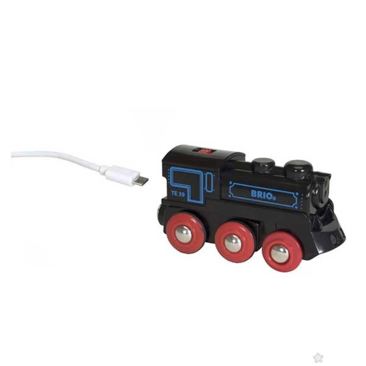 Punjiva lokomotiva sa mini USB kablom Brio BR33599 