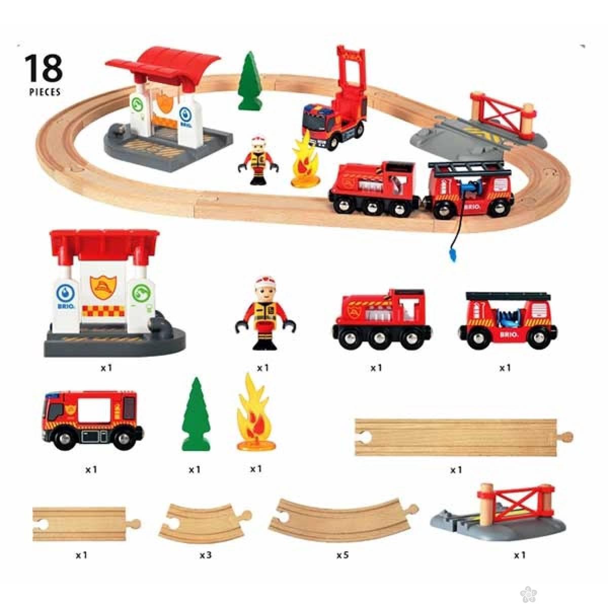Set za vatrogasce Brio BR33815 