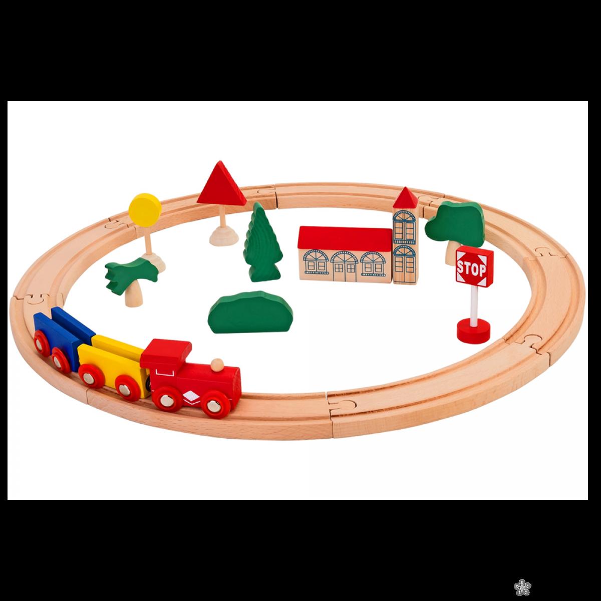 Drveni voz set 20 delova GLO37724 