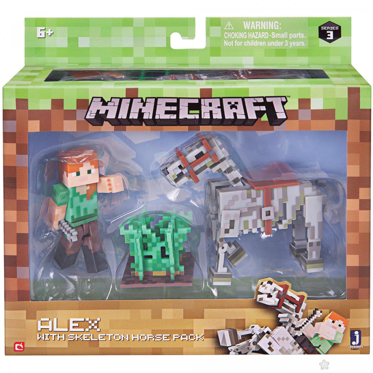 Minecraft set za igru Alex skeleton 