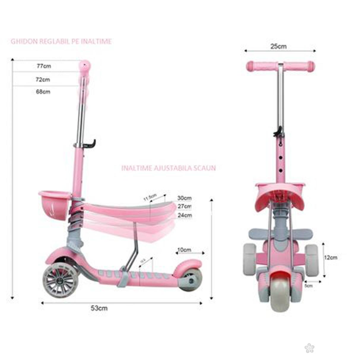 Dečji trotinet Soft model 653 - plavi