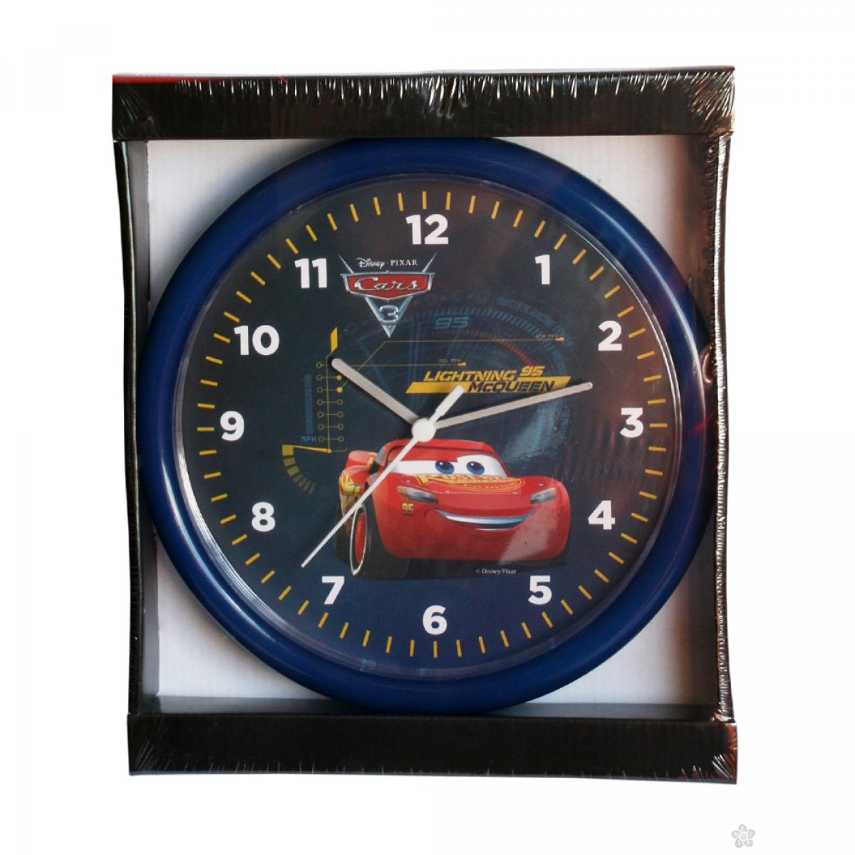 Zidni sat Cars 25cm plavi CS924-1