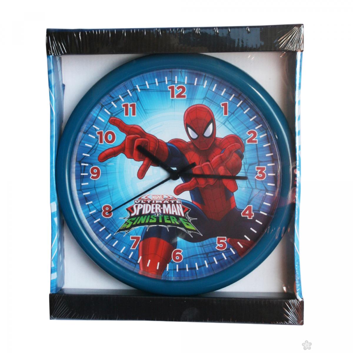 Zidni sat Spiderman 25cm plavi SP924-1