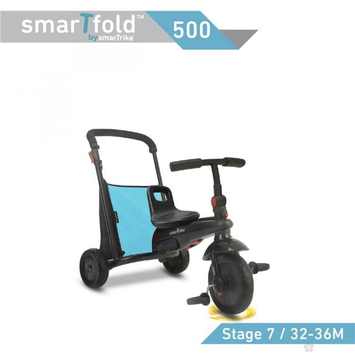 Tricikl Folding 500 Plavi 5050800 
